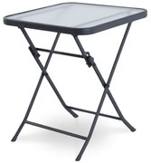 Zafiro összecsukható kerti asztal, szürke