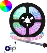 vidaXL LED szalag 2 pcs Fekete és Átlátszó 1700 mm Réz és műanyag