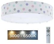 BPS Koncept LED Dimmelhető lámpa GALAXY KIDS LED/24W/230V pontok színes + távirányító BS0560