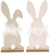 Álló fa nyuszi FLUFFY BUNNY 19 cm - több változat