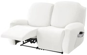 Relax Fotel Huzat (bársonyos, 2 üléses, fehér, rugalmas)