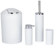 WENKO 24077800 - Szett CALVO 6,5x13 cm fehér/fényes króm