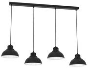 Csillár zsinóron SVEN 4xE27/15W/230V fekete