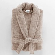 Világosbarna pamut fürdőköpeny M Tendresse – douceur d'intérieur