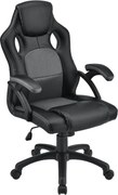 Ergonomikus irodai szék állítható háttámlával fekete