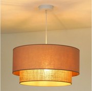 Duolla - Csillár zsinóron BOHO 1xE27/15W/230V átm. 45 cm bézs/barna