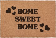 Lábtörlő Home Sweet Home Otthon Ajándék Ajtó Ajándék Kókusz 60x40