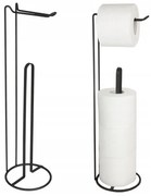 YOKA Home wc papír tartó állvány - fekete