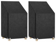 2 db polietilén kerti szék huzat 8 fűzőlyukkal 65x65x80/120 cm