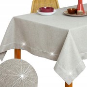 Abrosz asztalra sima Szürke ezüst 150x300 Nagy hamuszürke Elegáns matt