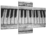 Egy régi zongora képe (90x60 cm)