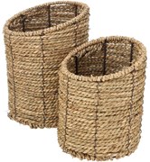 2 darab szalmakosarak OLINA készlet