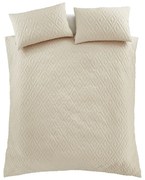 Bézs kétszemélyes-hosszabbított ágyneműhuzat 230x220 cm Jacob Geo – Catherine Lansfield