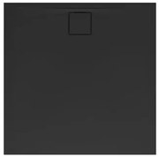 Zuhanytálca négyzet SAT Vision 90x90 cm öntött márvány fekete SATSVVI90QC