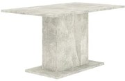 Modern Étkezőasztal Beton Színben. THEO 138x80 cm.