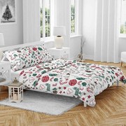 Karácsonyi mézeskalács pamut ágyneműhuzat TiaHome - 1x Párna 90x70cm, 1x Paplan 140x200cm