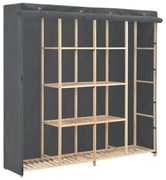 szürke szövet ruhásszekrény 173 x 40 x 170 cm