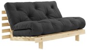 Sötétszürke kinyitható kanapé 140 cm Roots – Karup Design