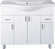 VivaStyle EKONOMIK 100 lábon álló fürdőszobabútor Sanovit ALBATROS 10100 mosdókagyló 99,5x46,5cm