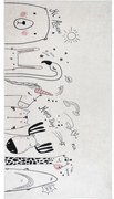 Elefántcsont színű mosható gyerek szőnyeg 80x120 cm Animal Kingdom – Vitaus