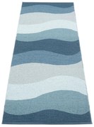 Kék kültéri-beltéri futószőnyeg 70x200 cm Urvi Water – Pappelina