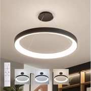 Brilagi - Dimmelhető LED csillár FALCON II LED/108W/230V 3000-6500K átm. 80 cm fekete + távirányító