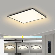 Brilagi - SLIMFRAME LED fényerőszabályozható lámpatest LED/58W/230V 60x60 cm fekete + távirányító