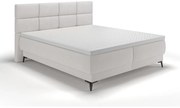 Kontinentális franciaágy 180 cm Riviera 180 (ágyráccsal és matraccal) (tárolóhellyel) (szürke + fekete) . Akció -15%. 1099639