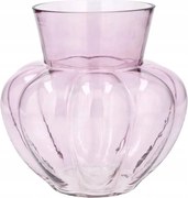 Üveg Váza 22cm Kerek Virágcsokor Boho Retro Ház Nappaliba