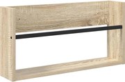 vidaXL Magazin állvány polcokkal Sonoma tölgy 60 x 12 x 30 cm Faanyag