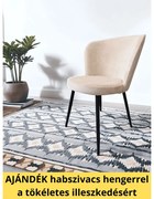 Székhuzat JYSK RISSKOV étkezőszékre (elasztikus, mosható, DRAPP BARNA)