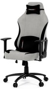 Gamer szék hintamechanikával, ezüst szövetkárpittal. KA-F12 SIL2