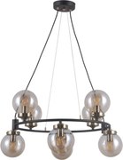 Italux modern függeszték galvez antik bronz borostyán matt fekete itxpnd-28622-8a