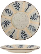 Világoskék-krémszínű desszertes agyagkerámia tányér ø 16 cm Leonie – Bloomingville