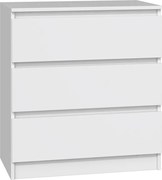 M3 70 fiókos szekrény, fehér