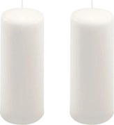 Gyertya készlet 20 cm Ø 7,5 cm 2 db fehér