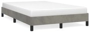 ágykeret matrac nélkül Világosszürke 120x190 cm Velvet