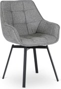 Forgó étkezőszék LUNA szürke szövet