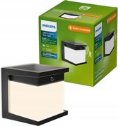 Kerti fali lámpa Kültéri napelemes lámpa 3.8W mozgásérzékelő Diara Philips