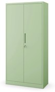 Zárható tárolószekrény DAWID, 900 x 1850 x 450 mm, Fresh Style: pasztellzöld