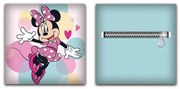 Disney Minnie Bubble párna, díszpárna levehető huzattal 35x35 cm Velúr