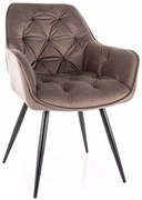 Cherry Velvet étkezőszék cappuccino