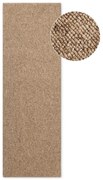 Világosbarna mosható futószőnyeg 80x240 cm Rocco Caramel – Elle Decoration