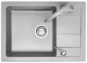 Nils gránit mosogató fém szürke 5 az 1-ben készlet