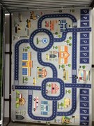 Városközpont mintás gyerekszőnyeg 200x300 cm