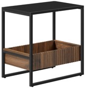 E1082 BK tárolóasztal, fekete