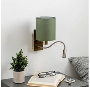 Brilagi - LED Fali lámpa NUBILA 1xE27/25W/230V + LED/3W réz/zöld