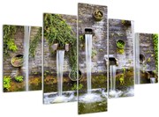 Kép - Kőfal, Hamburg, Németország (150x105 cm)