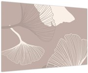 Kép - Bézs színű levelek N⁰1 (90x60 cm)