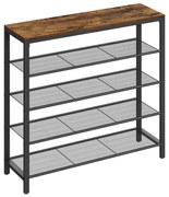 Cipőtartó DAVOR barna/fekete